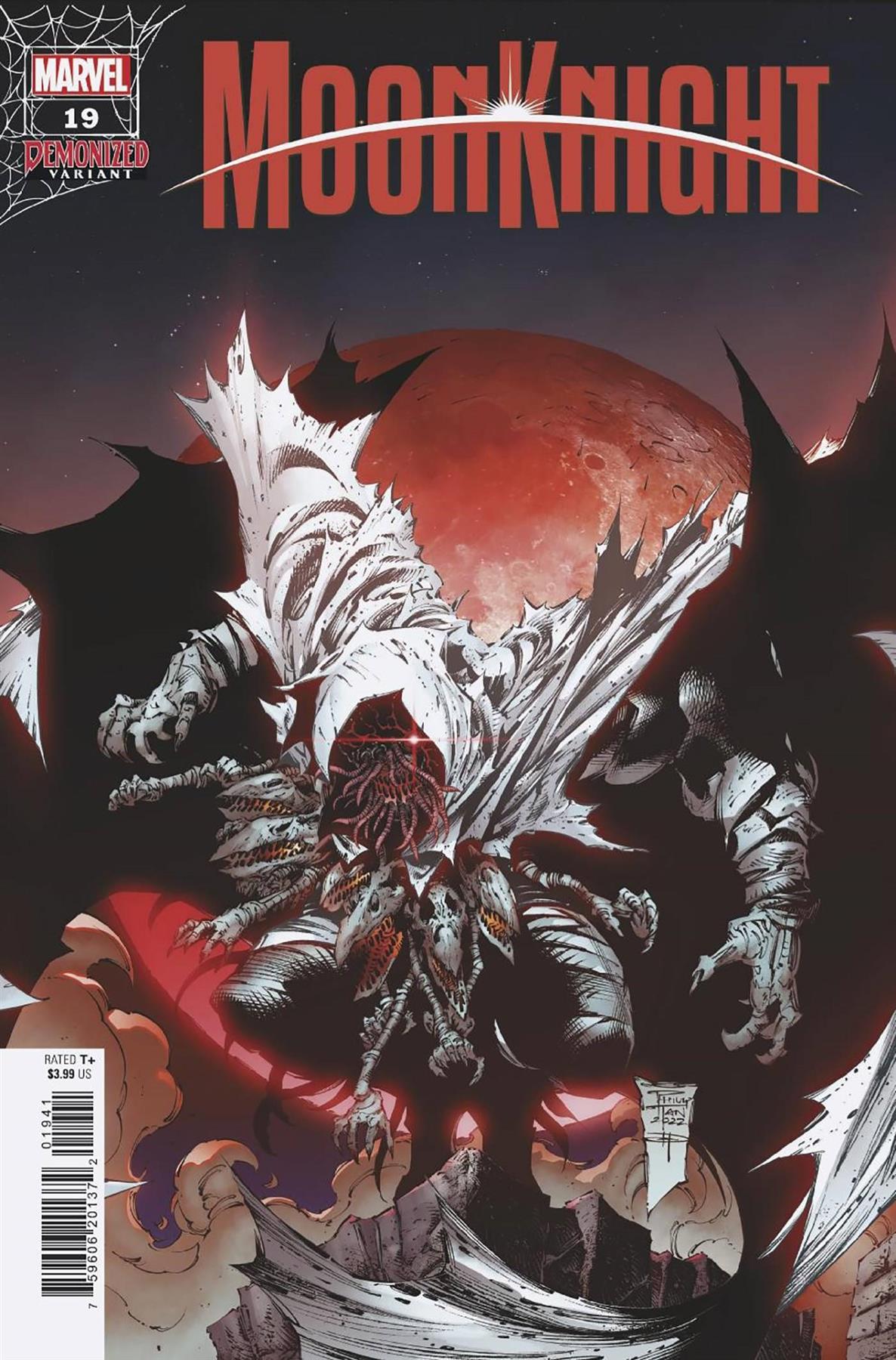 Moon Knight #19 Demonized Var (Demonized Var) Marvel Prh Comic Book 2023
