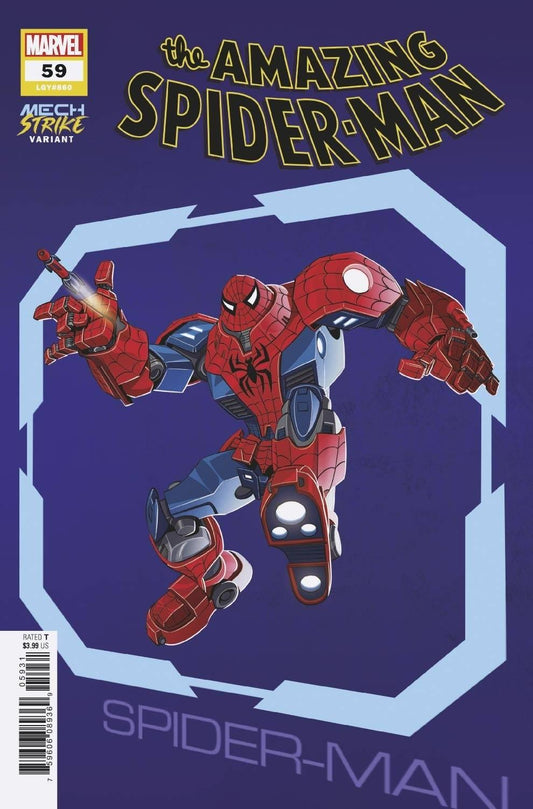 Amazing Spider-man #59 Castellani Avengers Mech Strike Var Marvel Comics Comic Book