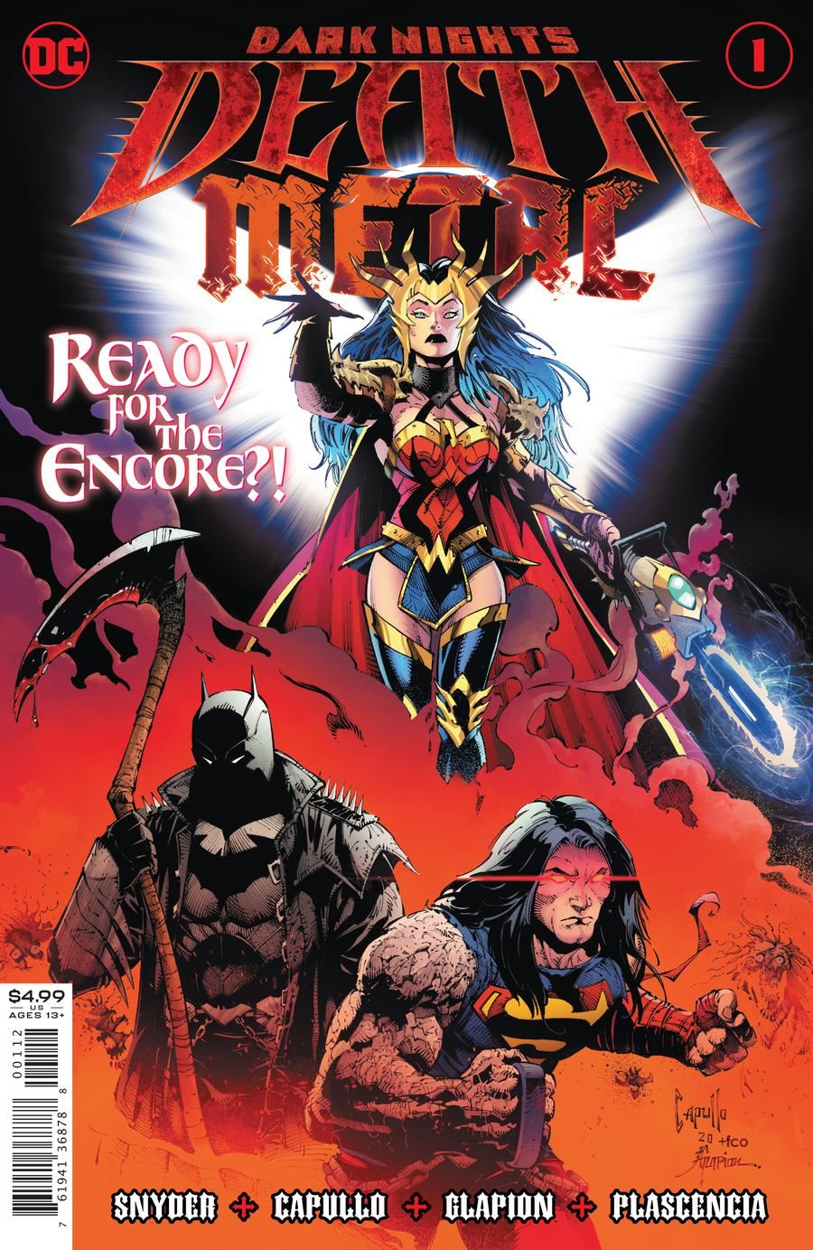 Dark Nights Death Metal #1 (of 6) (2nd Ptg Greg Capullo Recolored Var) DC Comics Comic Book 2020