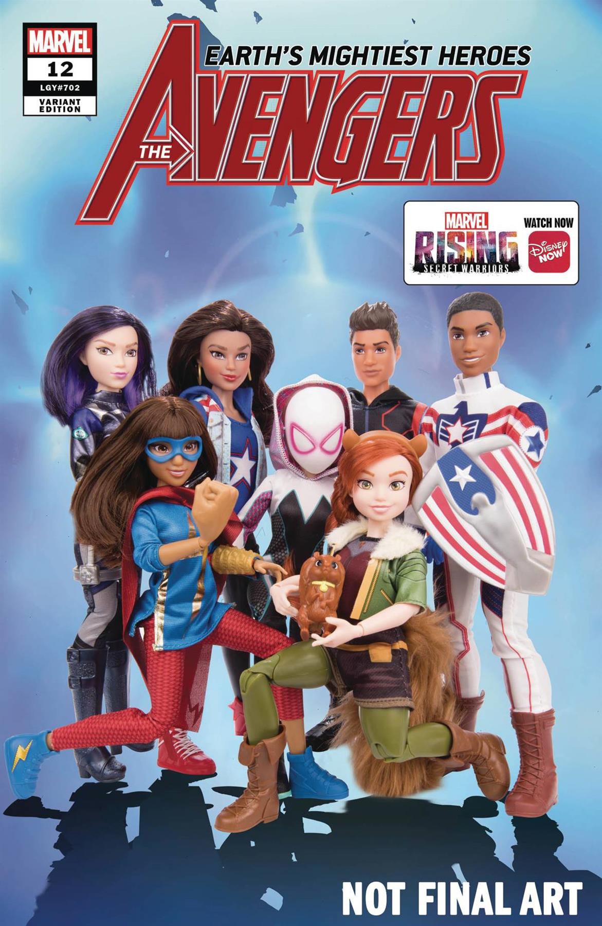 Avengers #12 Marvel Rising Action Doll Homage Var Marvel Comics Comic Book