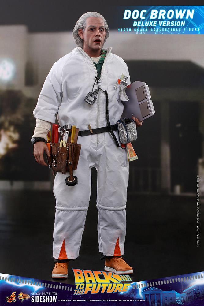 Doc Brown Deluxe Version Sixth Scale Hot Toys