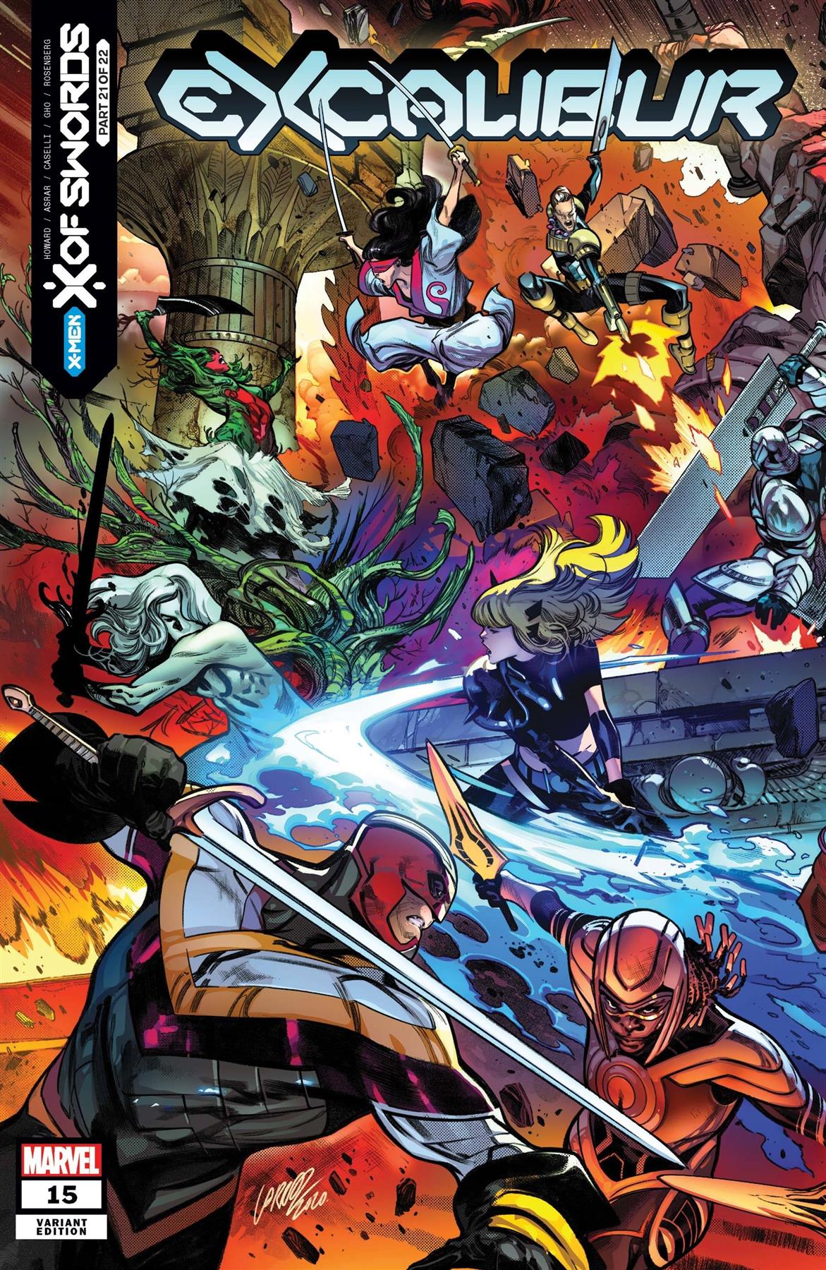 Excalibur #15 Larraz Connecting Var Xos (Larraz Connecting Var Xos) Marvel Comics Comic Book 2020