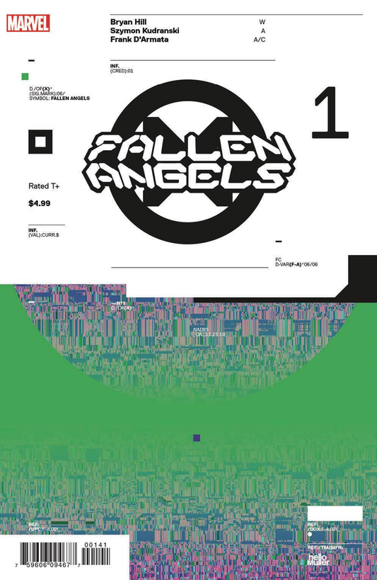 Fallen Angels #1 (Hickman Design Var Dx) Marvel Comics Comic Book
