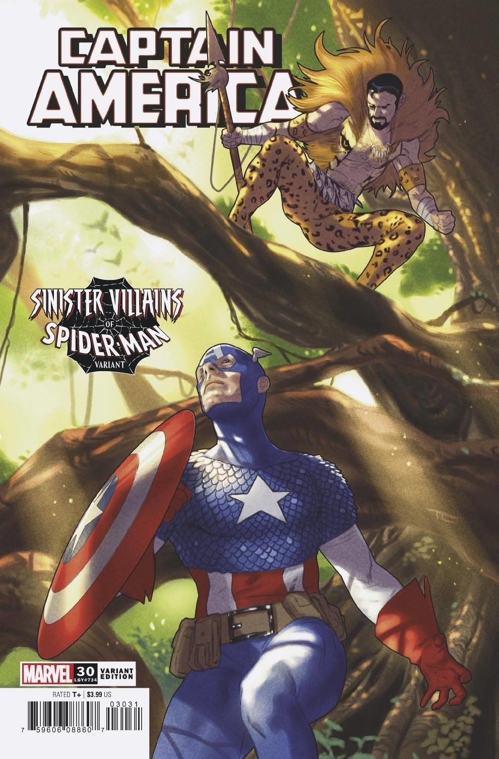 Captain America #30 Clarke Spider-man Villains Var Marvel Comics Comic Book