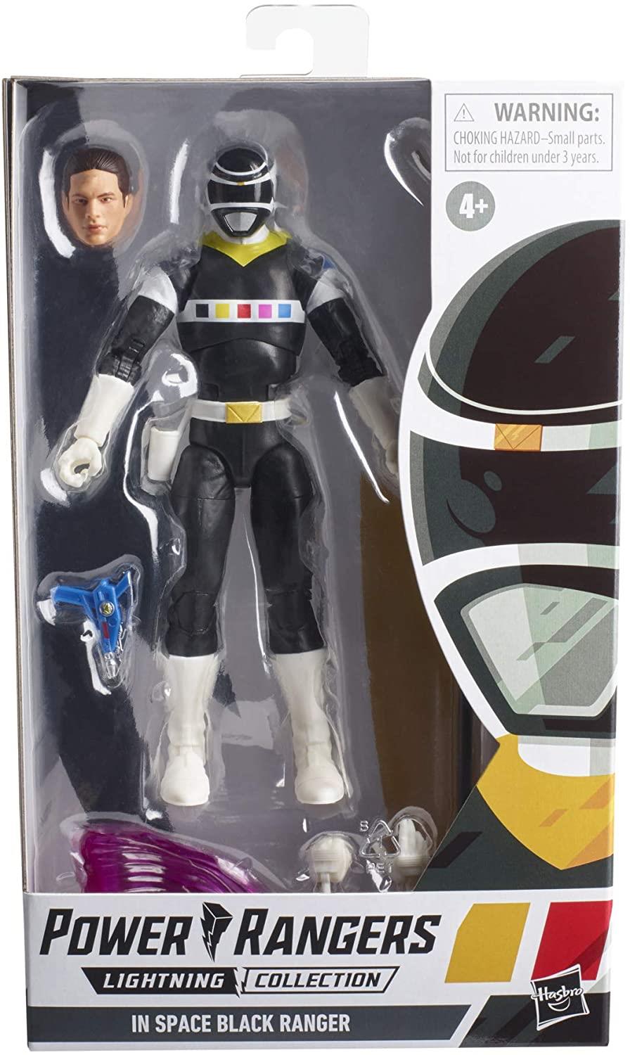 Power Rangers Lightning 6in Action Figure In Space Black Ranger