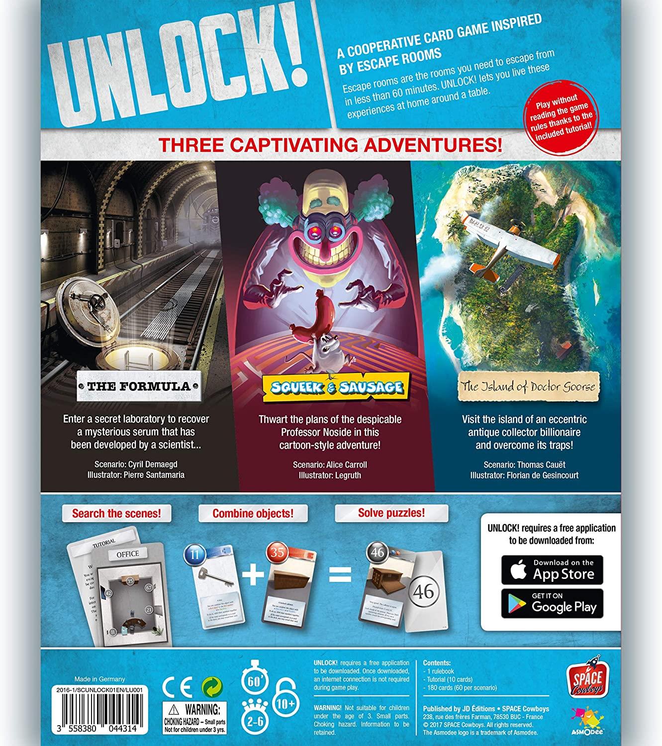 Unlock! Escape Adventures Board Game by Space Cowboys