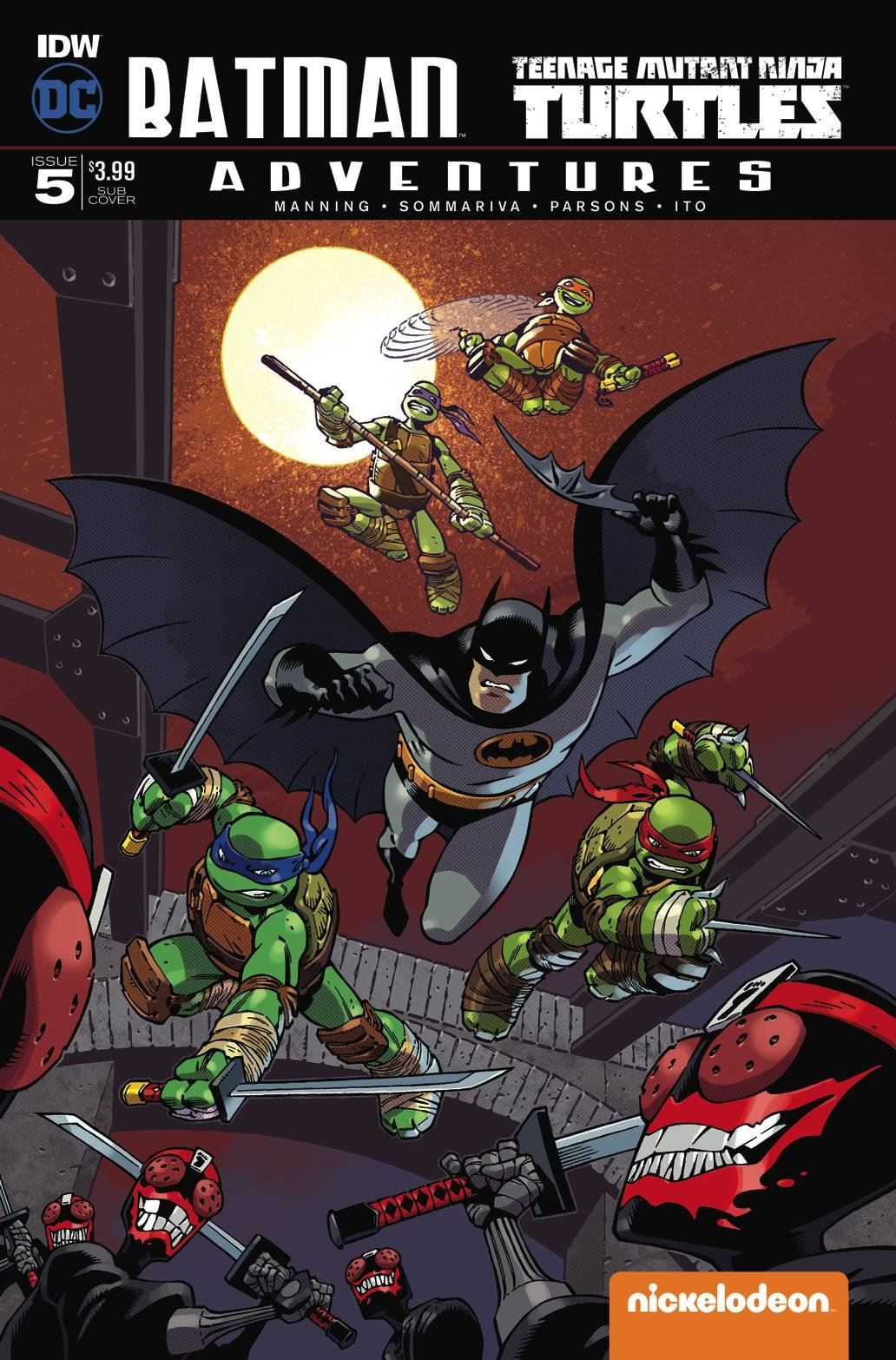 Batman Tmnt Adventures #5 (Subscription Var) Idw Publishing Comic Book