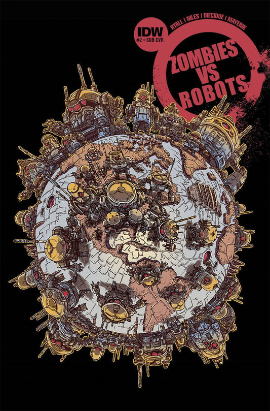 Zombies Vs Robots #2 Subscription Var Comic Book