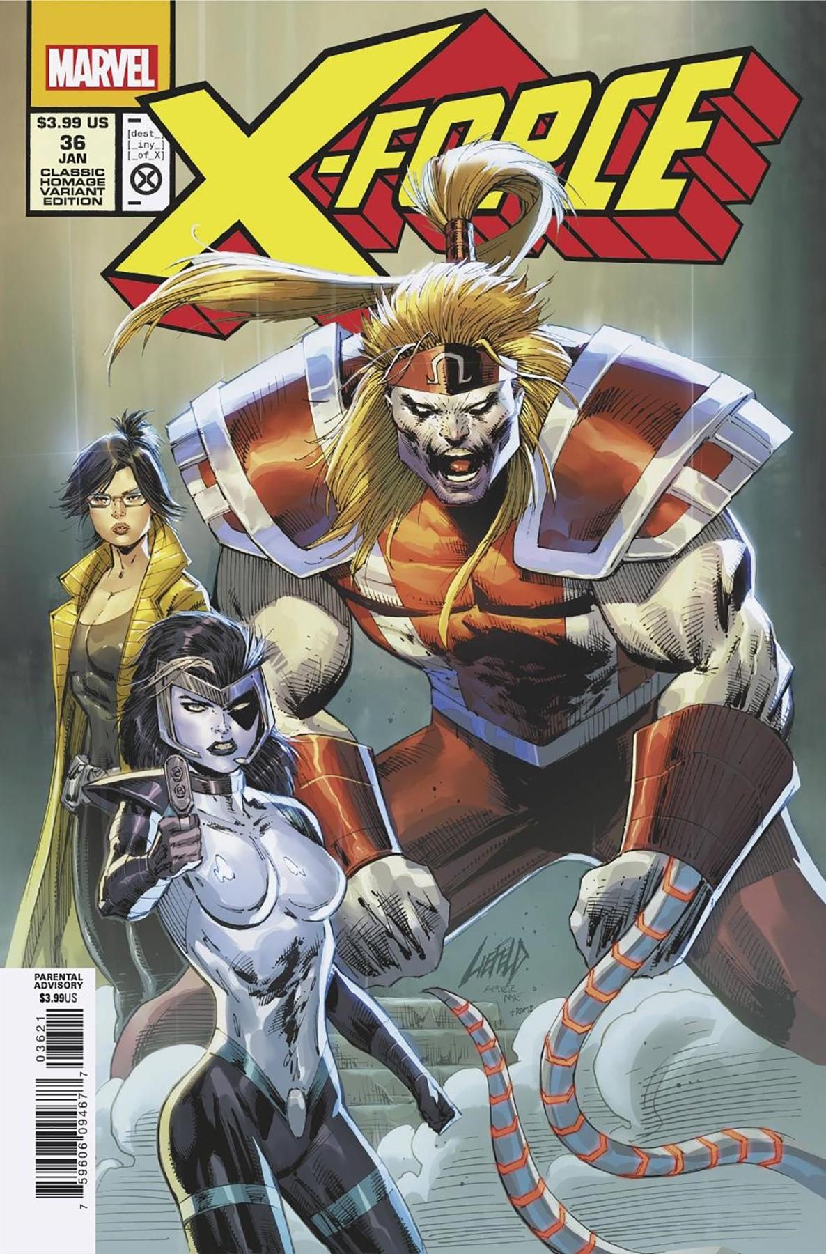 X-force #36 Liefeld Classic Homage Var (Liefeld Classic Homage Var) Marvel Prh Comic Book 2023