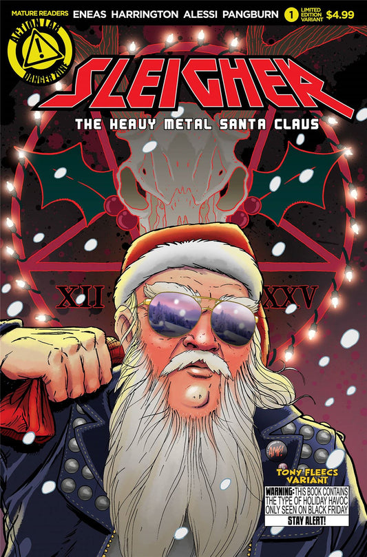 Sleigher Heavy Metal Santa Claus #1 (Cvr B Fleecs) Action Lab - Danger Zone Comic Book