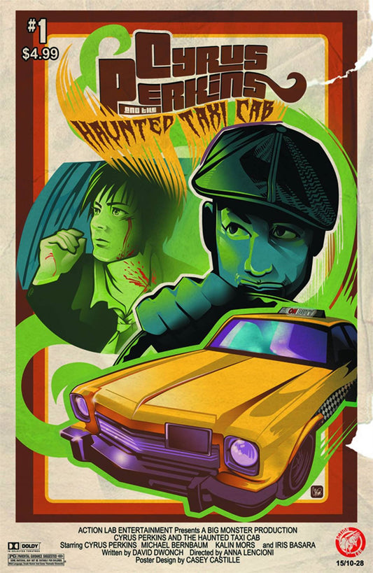 Cyrus Perkins And The Haunted Taxi Cab #1 Movie Poster Var (Movie Poster Var) Action Lab Entertainment Comic Book