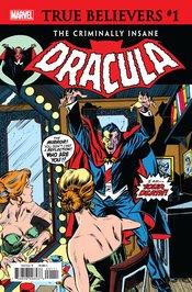True Believers Criminally Insane Dracula #1 Marvel Comics Comic Book