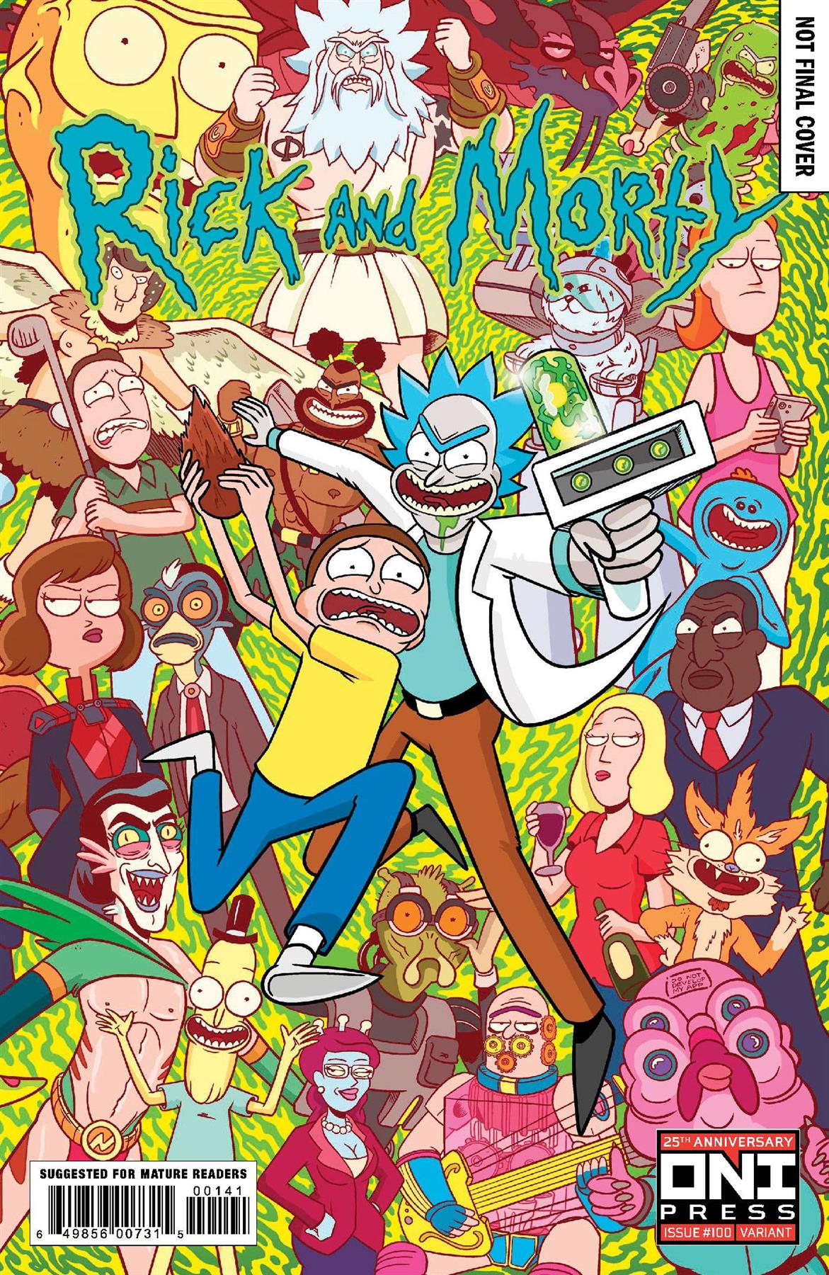 Rick & Morty #100 Cvr D Ellerby Oni Press Inc. Comic Book