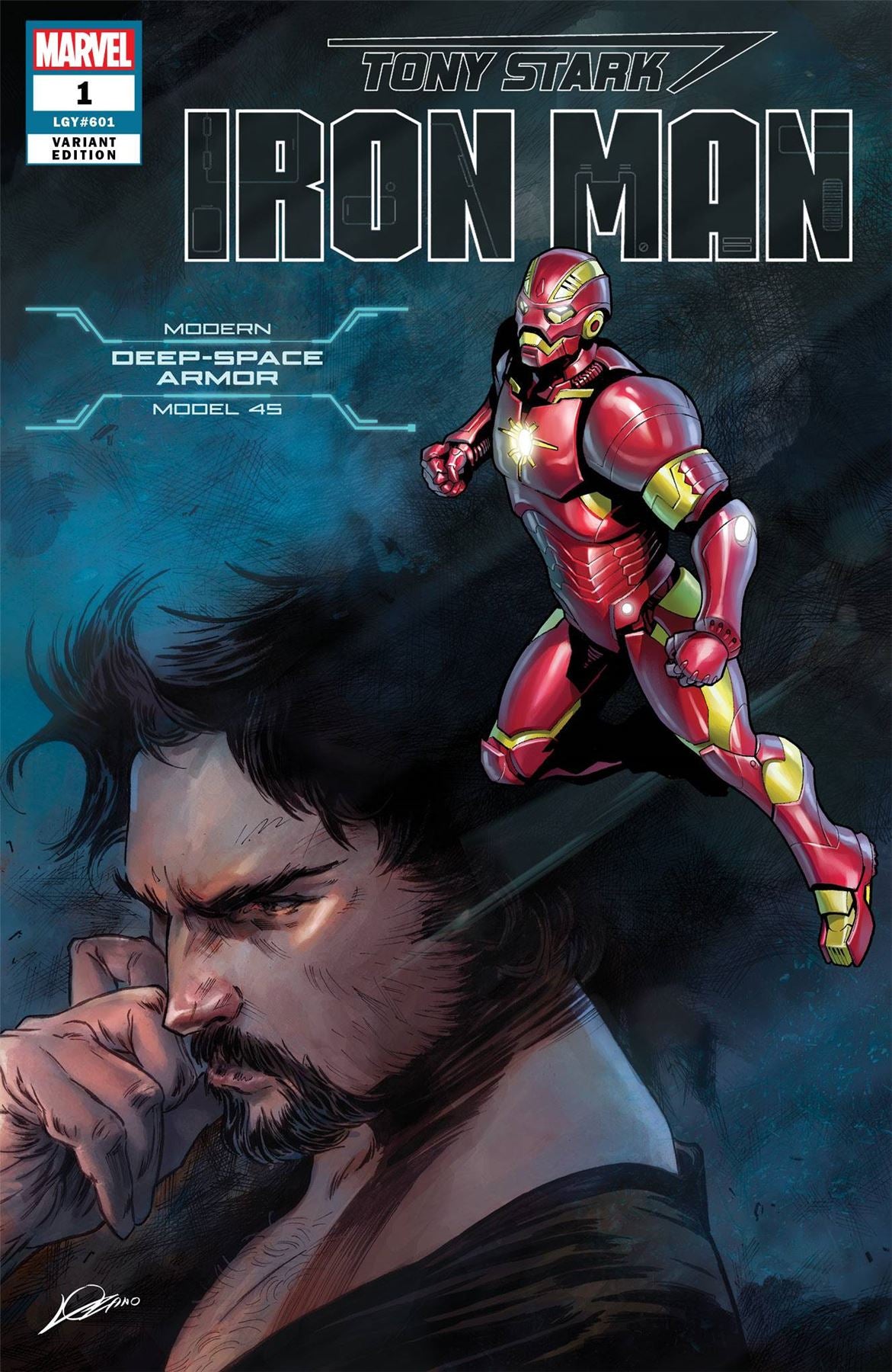 Tony Stark Iron Man #1 (Guardians Space Armor Var) Marvel Comics Comic Book