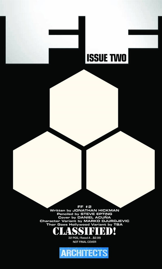 FF #2 Djurdjevic Character Variant (The Thing) Marvel Comics Comic Book