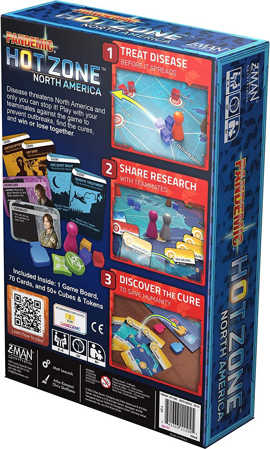 Pandemic Hot Zone: North America Board Game by Z-Man Games