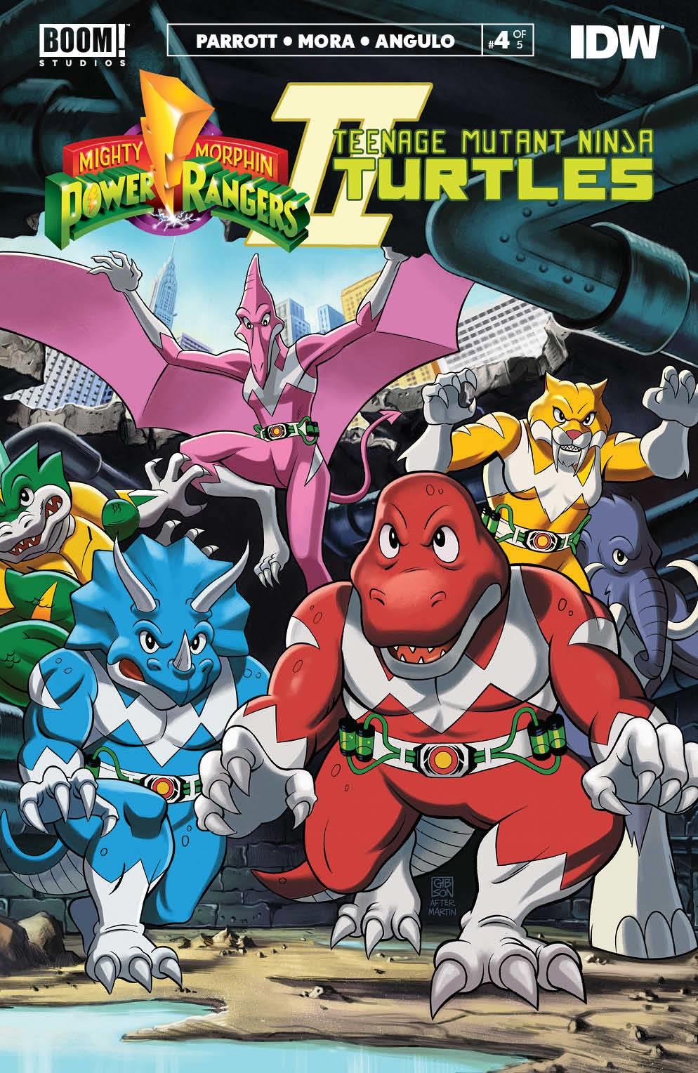 Mmpr Tmnt Ii #4 (Cvr C Mmpr Var Gibson) Boom! Studios Comic Book 2023