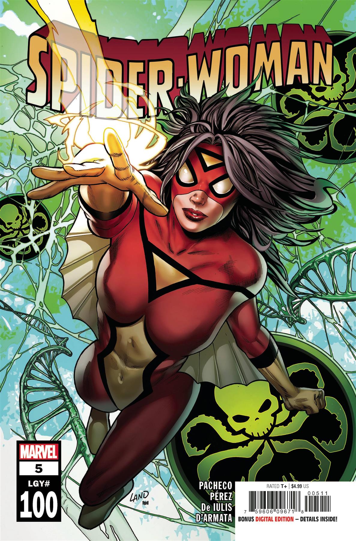 Spider-woman #5 Greg Land Cvr (Greg Land Cvr) Marvel Comics Comic Book 2020