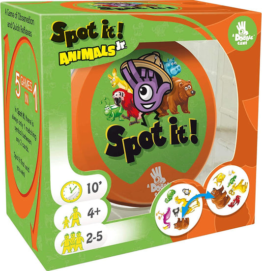 Spot It! Animals Jr. Board Game by Zygomatic