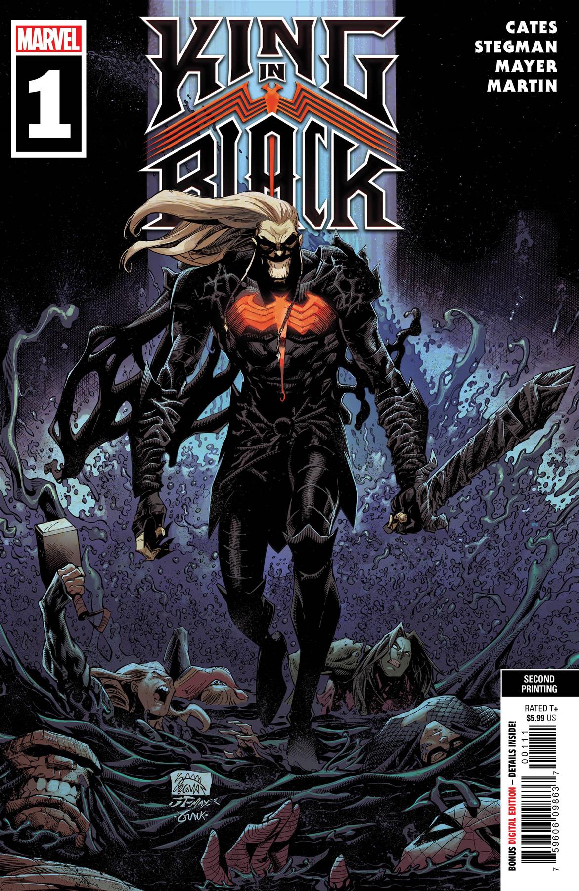 King In Black #1 (of 5) 2nd Ptg Stegman Var Marvel Comics Comic Book