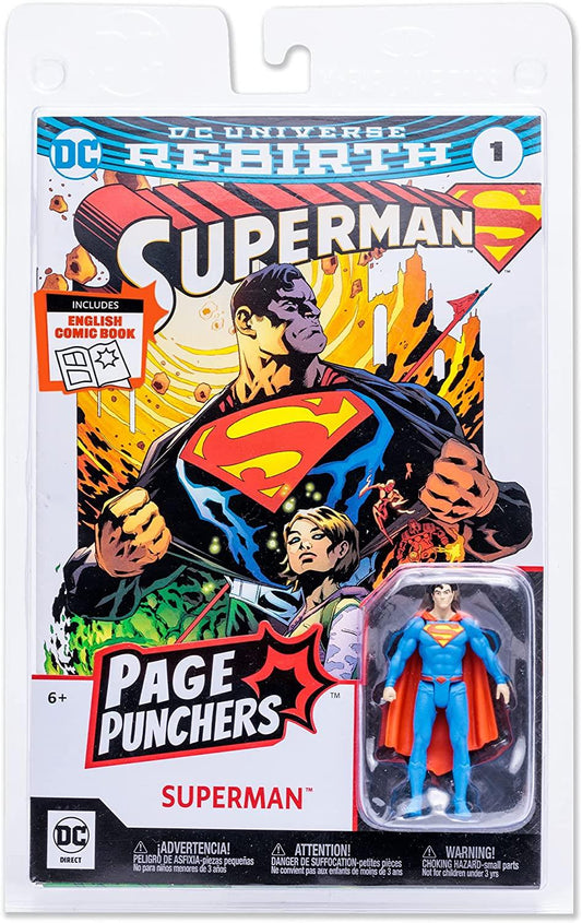 DC Direct WV1 Superman Rebirth 3in Action Figure w/Comic