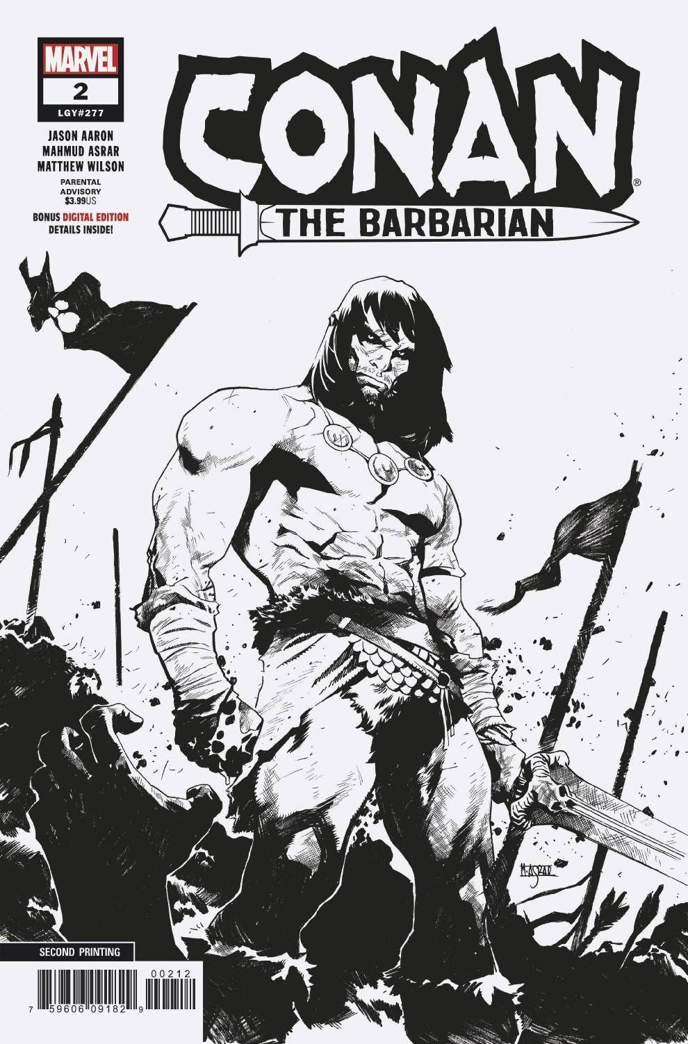 Conan The Barbarian #2 2nd Ptg Asrar Var Marvel Comics Comic Book