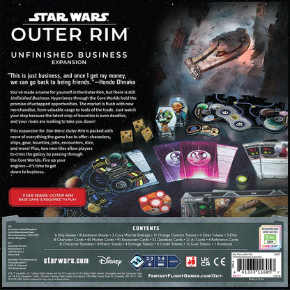 Star Wars Outer Rim Unfinished Business Board Game Expansion by Fantasy Flight Games