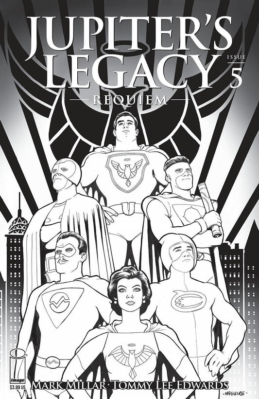 Jupiters Legacy Requiem #5 (of 12) Cvr C Maguire B&w (mr) Image Comics Comic Book