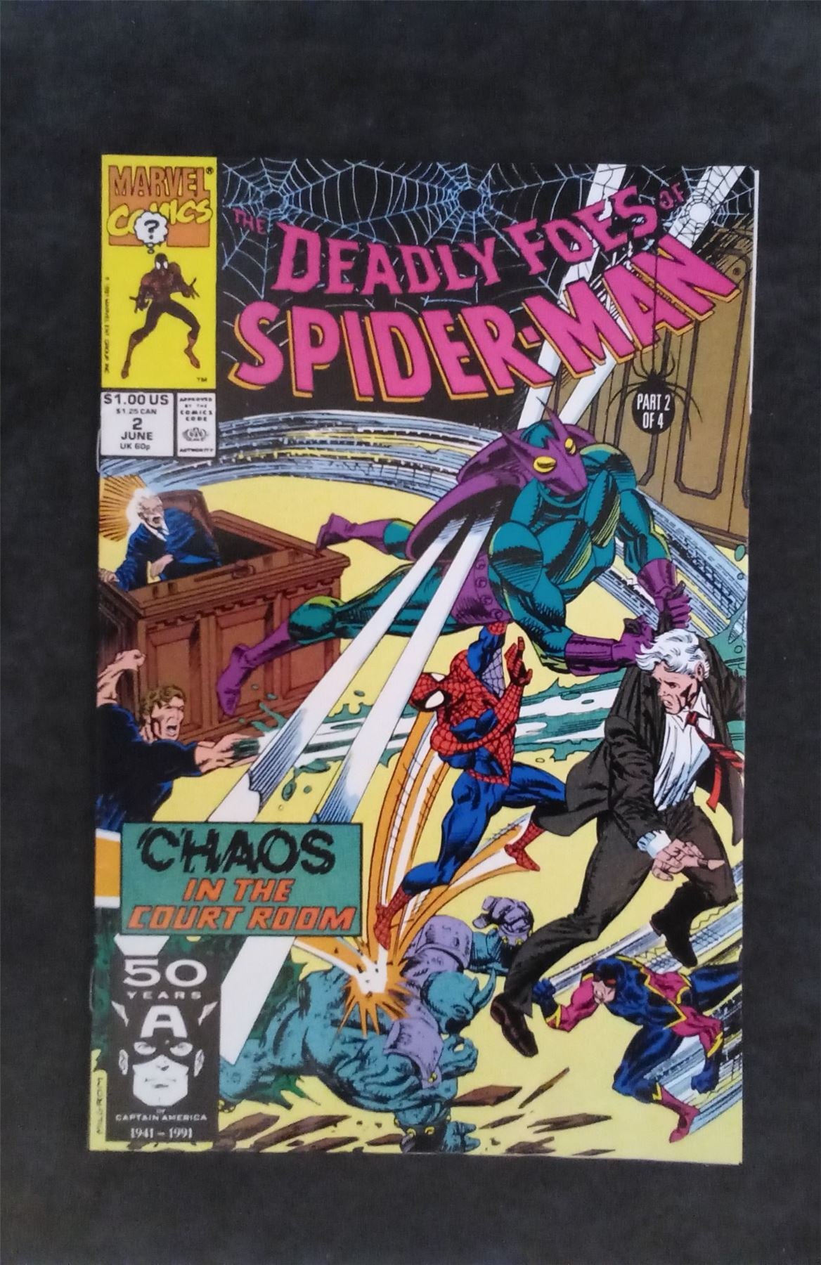 Deadly Foes of Spider-Man #2 1991 marvel Comic Book