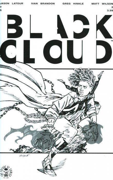 BLACK CLOUD #2 CVR C SPAWN MONTH B&W VAR (MR) Image Comics Comic Book