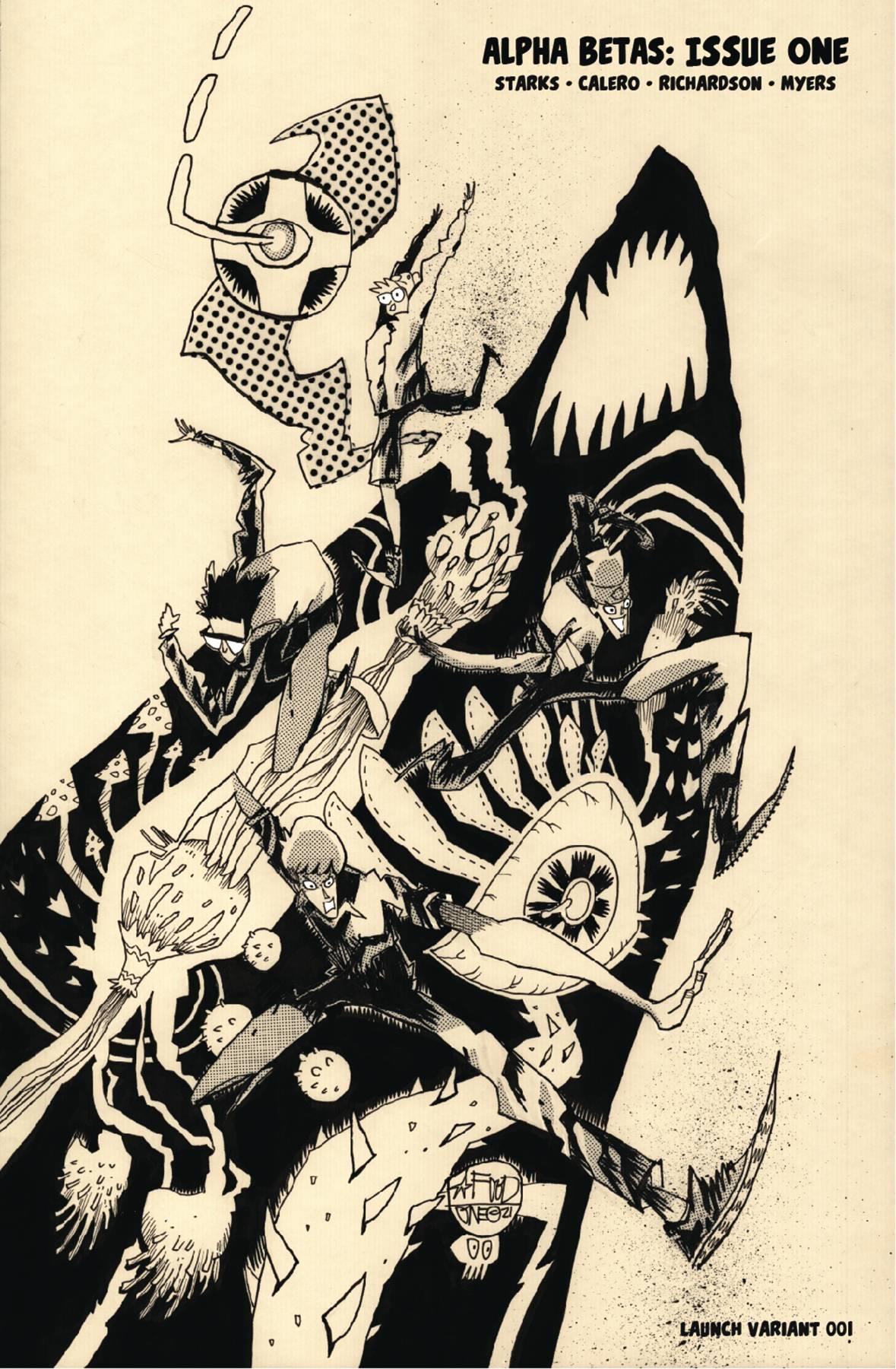Alpha Betas #1 (of 4) Cvr G 10 Copy Incv B&w Launch Var (mr) Whatnot Publishing Comic Book