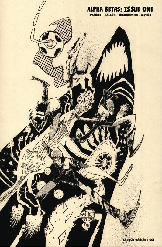 Alpha Betas #1 (of 4) Cvr G 10 Copy Incv B&w Launch Var (mr) Whatnot Publishing Comic Book