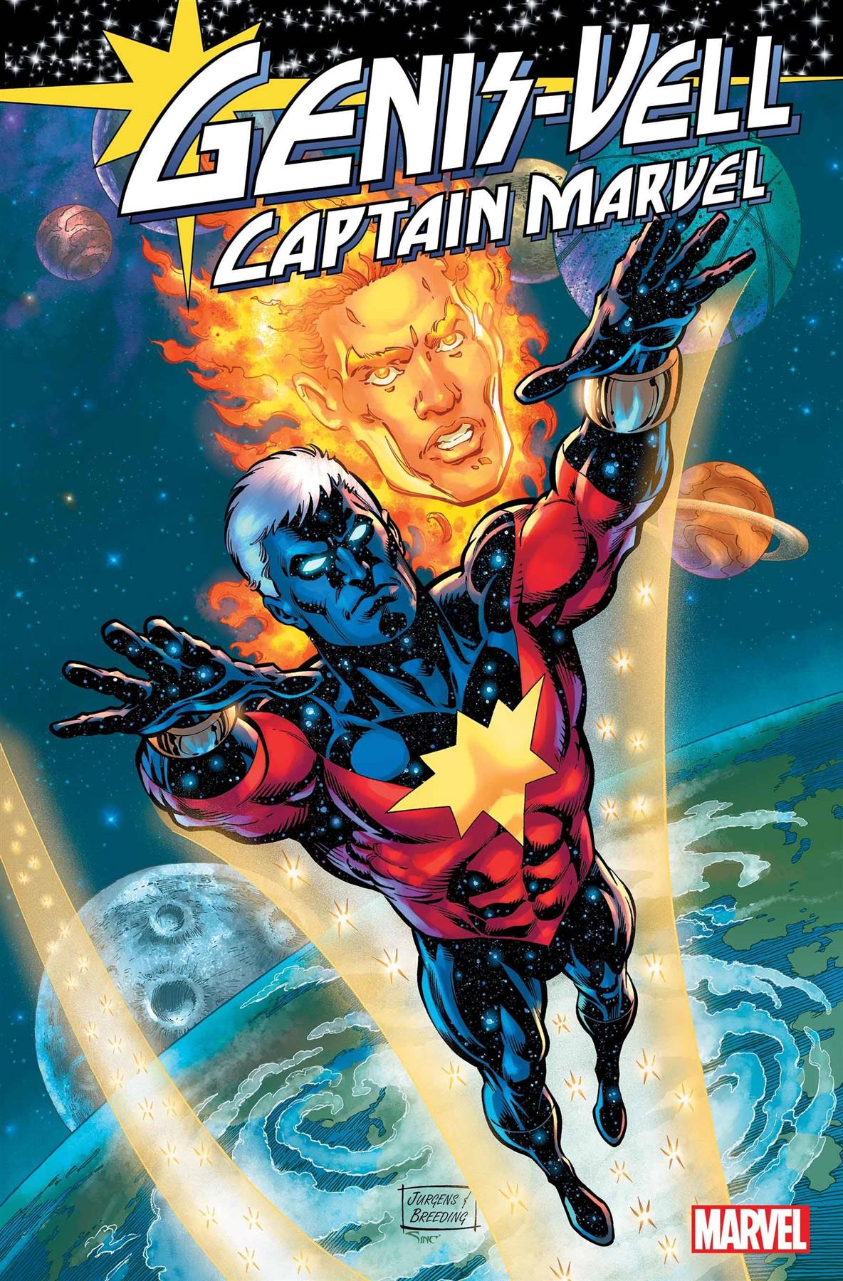 Genis-vell Captain Marvel #1 (Jurgens Var) Marvel Prh Comic Book 2022