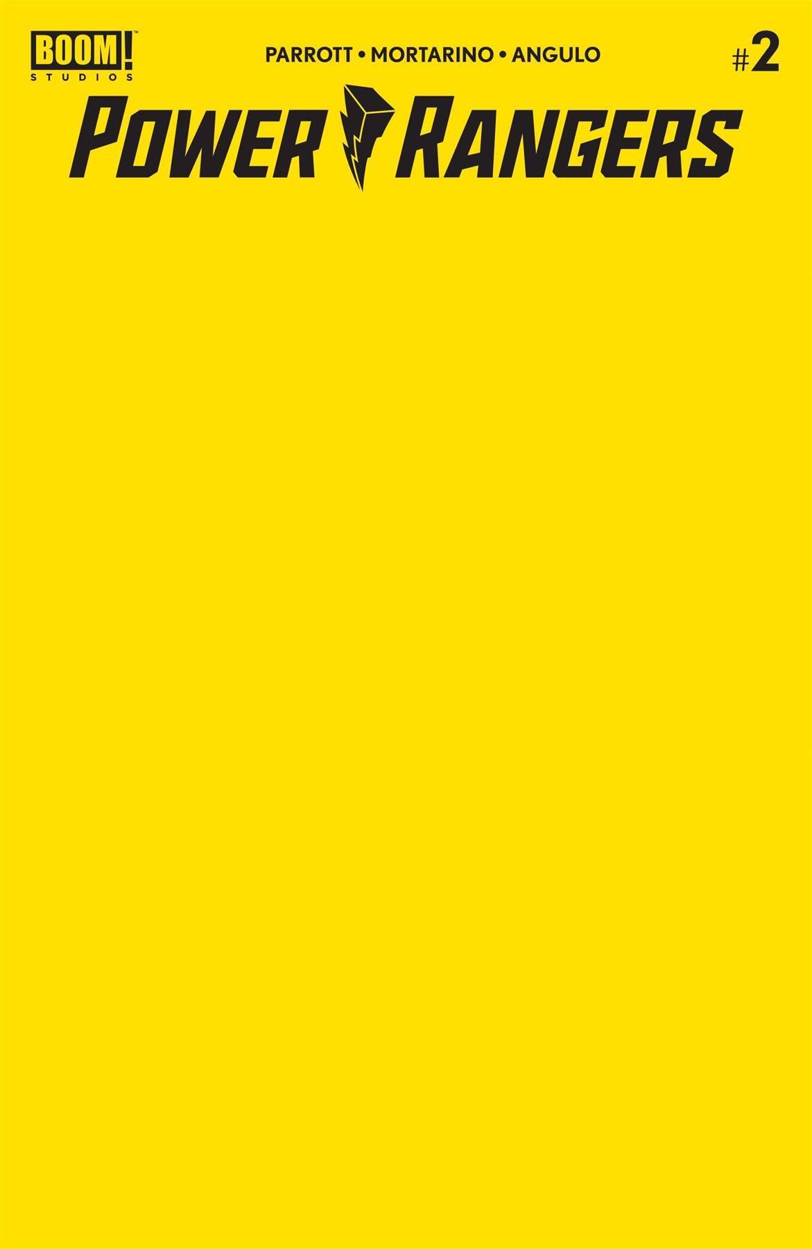 Power Rangers #2 Cvr C Yellow Blank Sketch (c: 1-0-0) Boom! Studios Comic Book