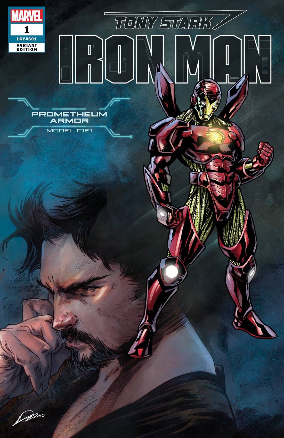 Tony Stark Iron Man #1 (Heroes Reborn Armor Var) Marvel Comics Comic Book