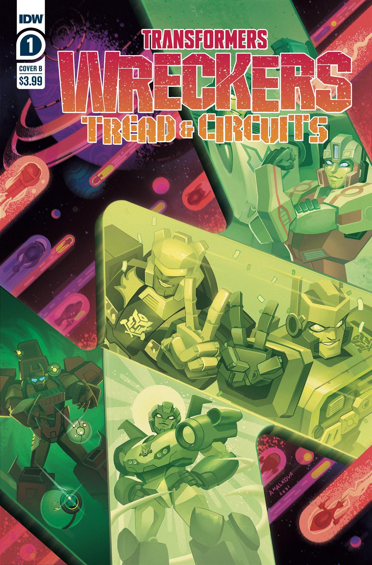 Transformers Wreckers Tread & Circuits #1 (of 4) Cvr B  Malk Idw Publishing Comic Book