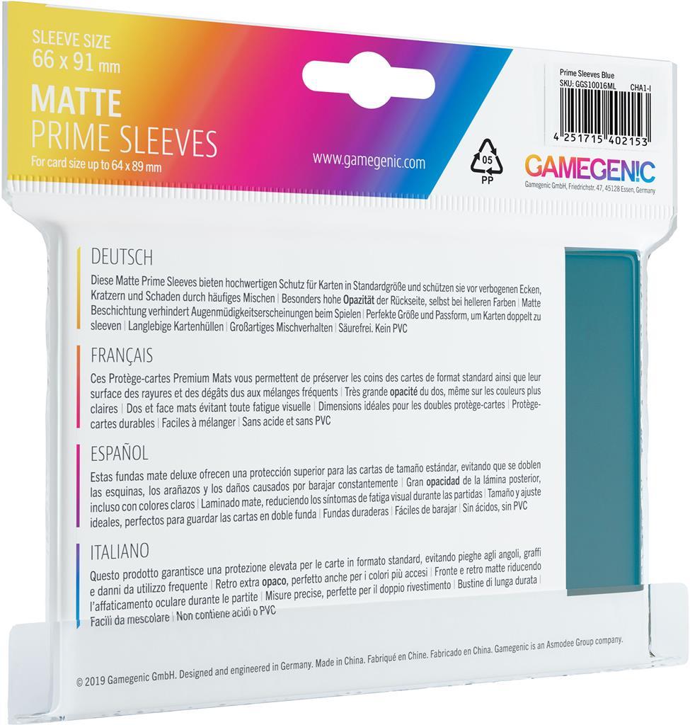 MATTE Prime Sleeves: Blue  Gamegenics   TCG Gamegenic