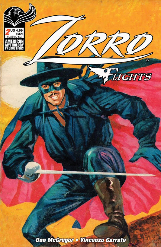 Zorro Flights #2 Cvr B Classic Var American Mythology Productions Comic Book