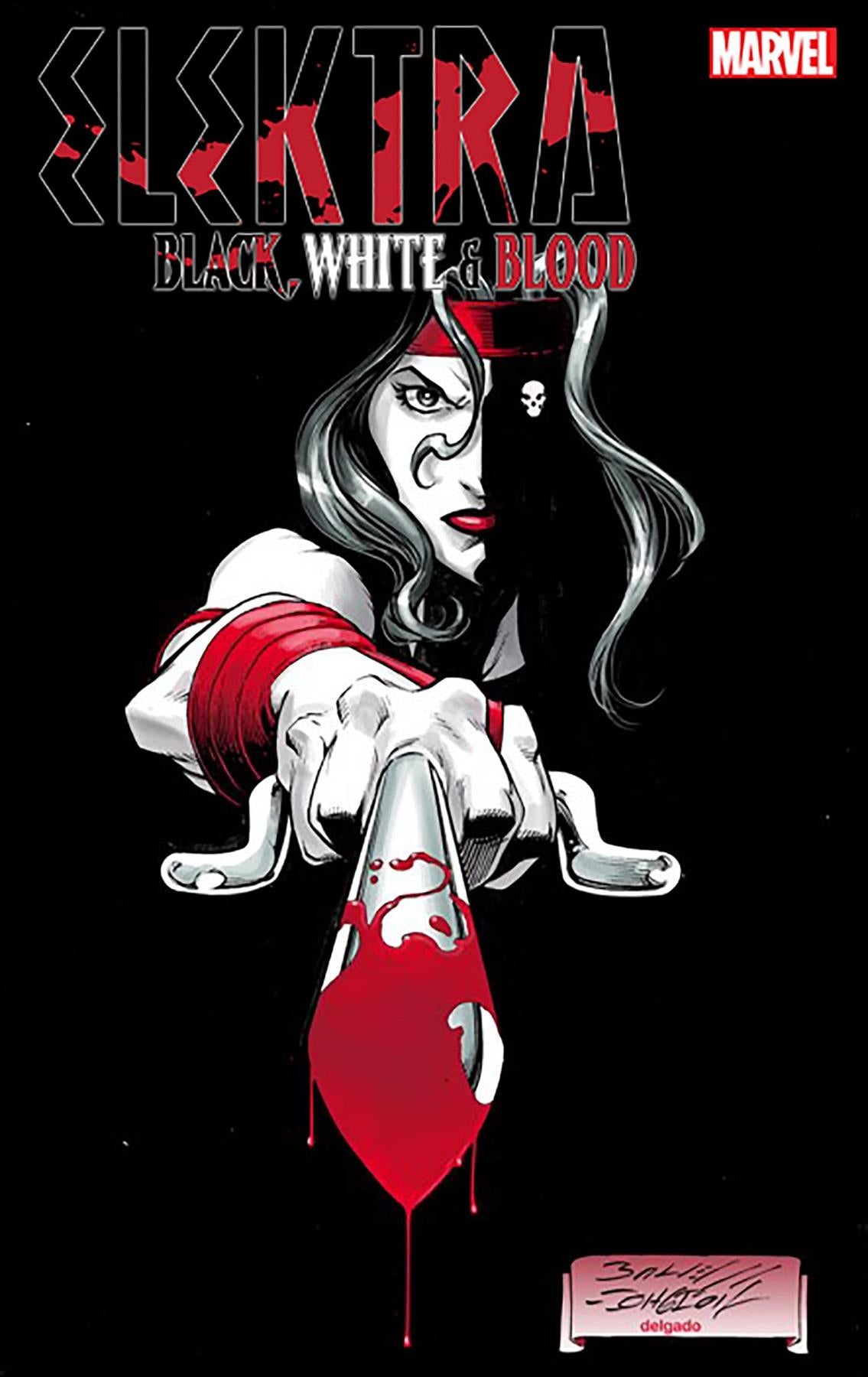 Elektra Black White Blood #3 (Bagley Var) Marvel Prh Comic Book 2022