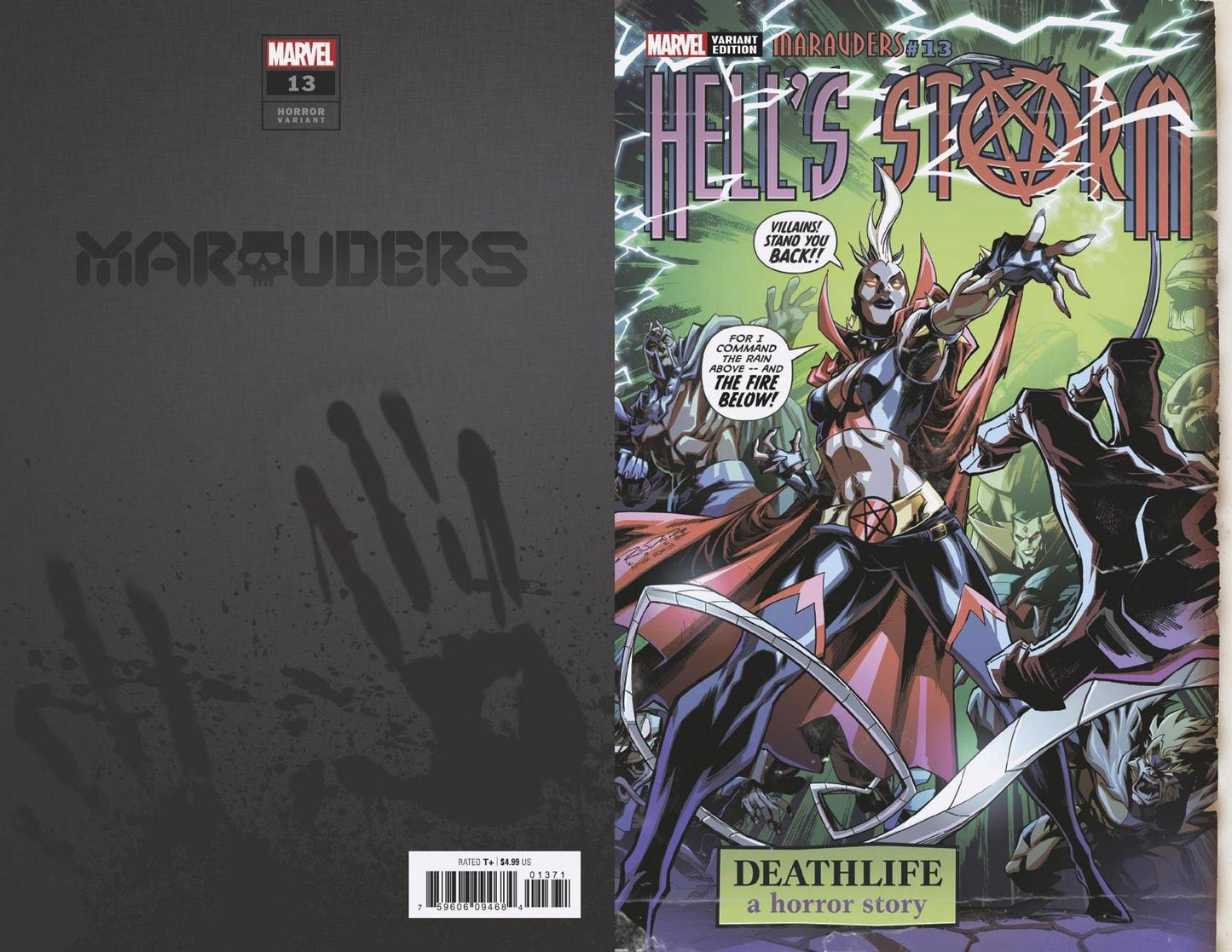 Marauders #13 Randolph Hells Storm Horror Var Xos (Randolph Hells Storm Horror Var Xos) Marvel Comics Comic Book 2020