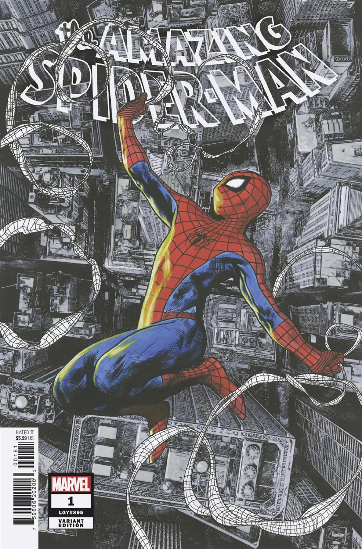 Amazing Spider-man #1 Charest Var 1:25 Marvel Prh Comic Book 2022