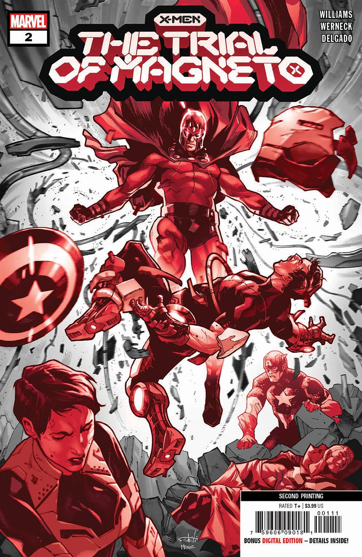 X-men Trial Of Magneto #2 (of 5) 2nd Ptg Schiti Var Marvel Prh Comic Book