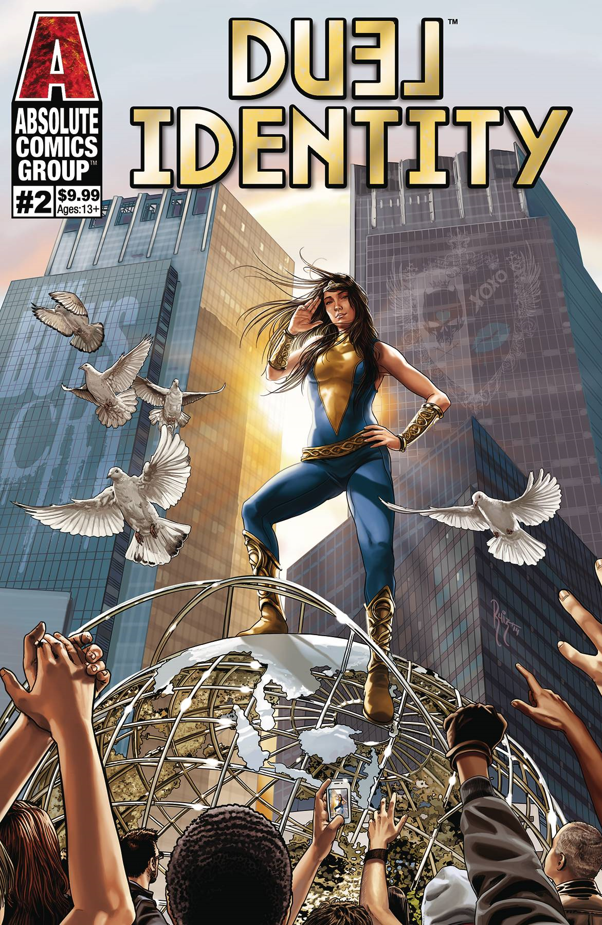 Duel Identity #2 Cvr B Gold Holographic Foil (Cvr B Gold Holographic Foil) Absolute Comics Group Comic Book 2020