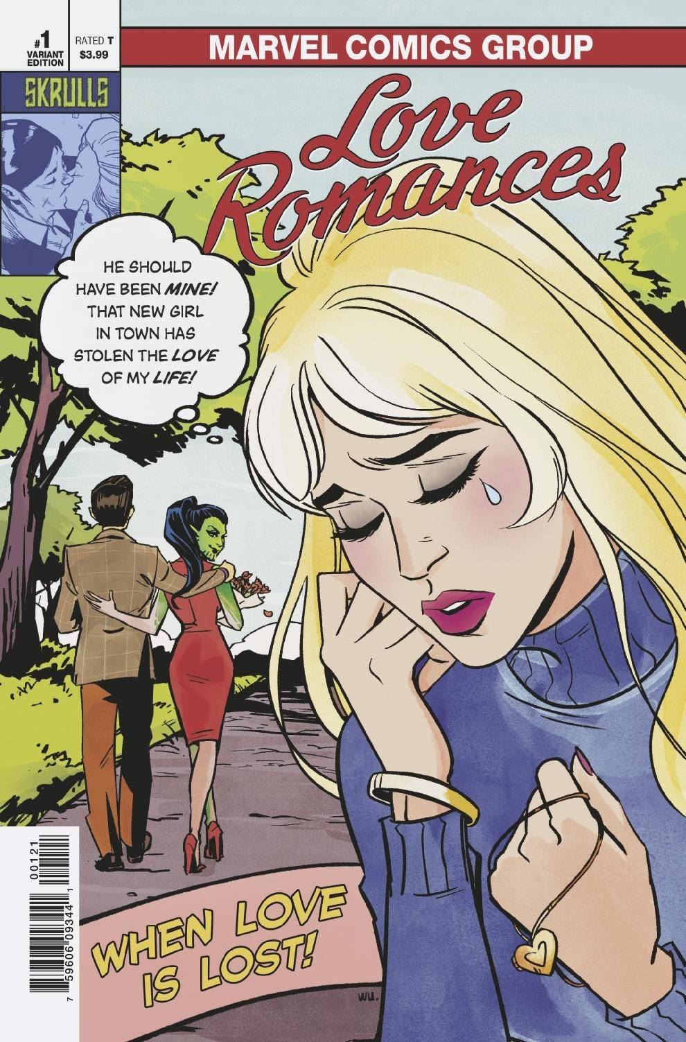 Love Romances #1 Annie Wu Skrulls Var Marvel Comics Comic Book