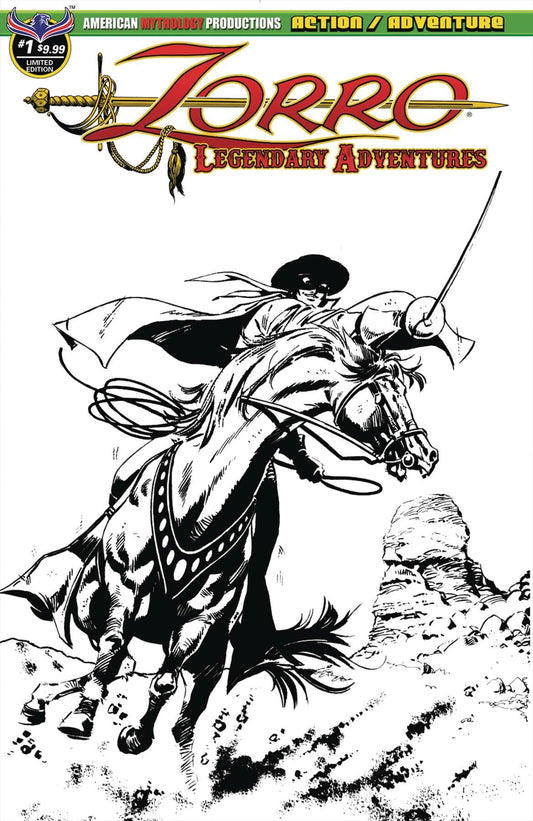 Zorro Legendary Adventures #1 (Blazing Blades Of Zorro Ltd Ed Cvr) American Mythology Productions Comic Book