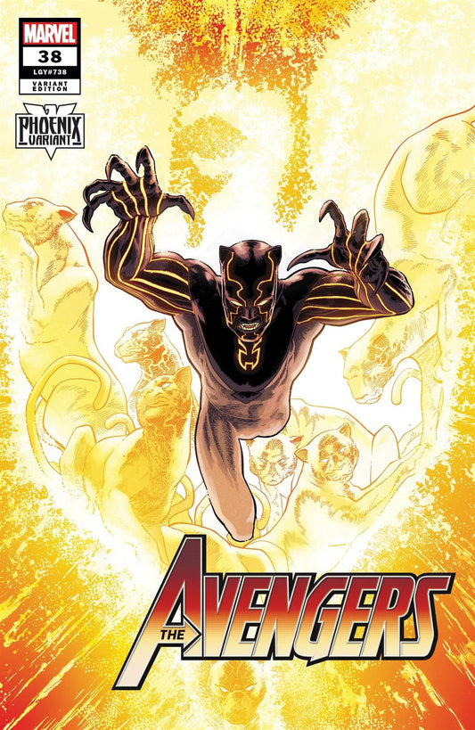 Avengers #38 Kuder Black Panther Phoenix Var (Kuder Black Panther Phoenix Var) Marvel Comics Comic Book 2020