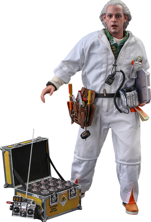 Doc Brown Deluxe Version Sixth Scale Hot Toys