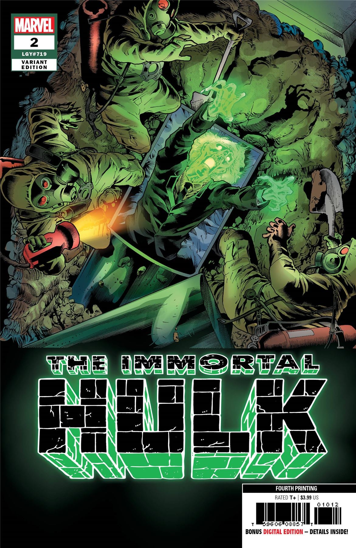 Immortal Hulk #2 4th Ptg Bennett Var Marvel Comics Comic Book