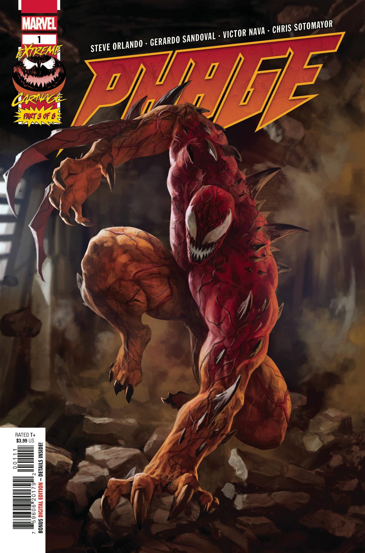Extreme Carnage Phage #1 Marvel Comics Comic Book