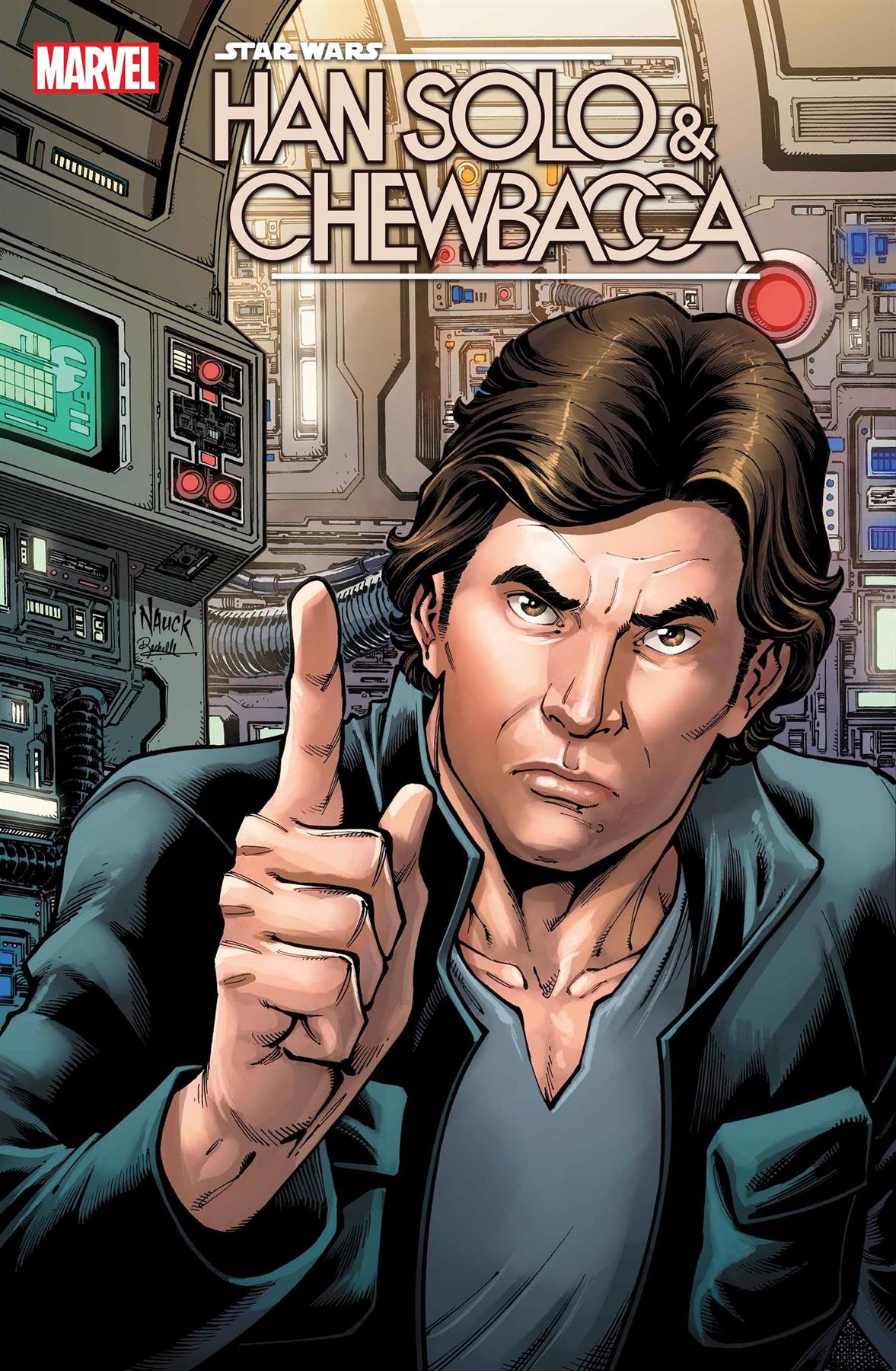 Star Wars Han Solo Chewbacca #9 Nauck Var Marvel Prh Comic Book